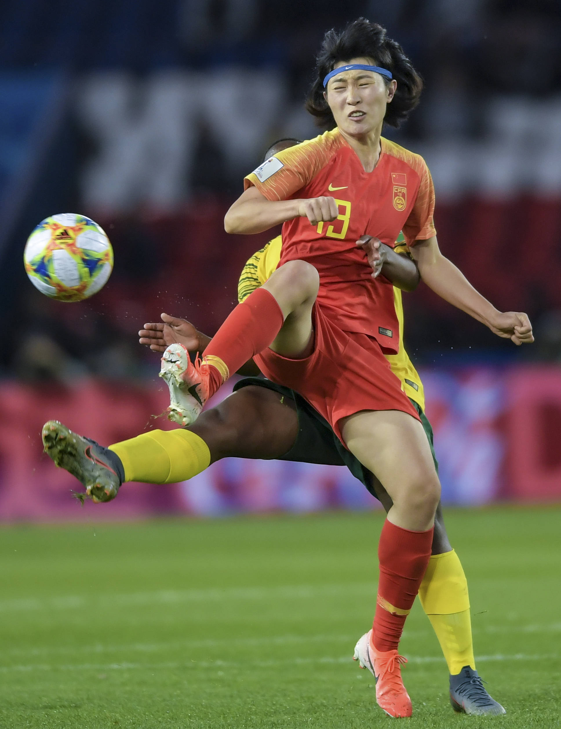 中国女足在比赛中体现了顽强的精神 中国女足在比赛中体现了顽强的精神